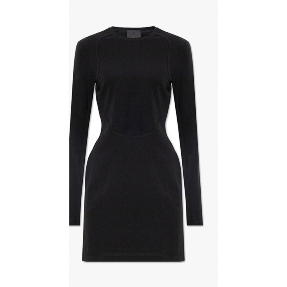 Givenchy Cutout Back Long Sleeve Mini Dress – Elegant Designer Statement Size 2